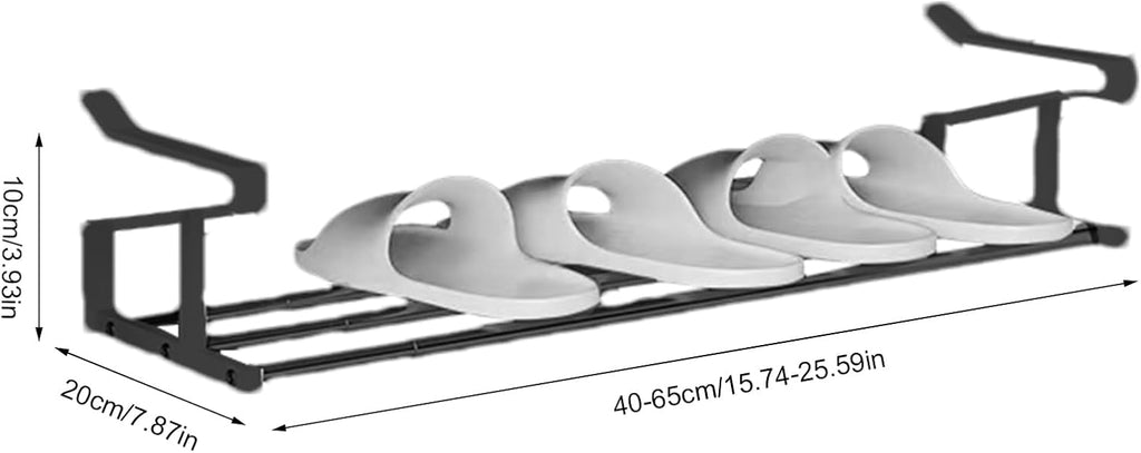 Adjustable Expandable Hanging Shoe Rack | Under Cabinet Organizer Shelf  Space-Saving Storage for Shoes, Kitchenware, and Bathroom Essentials