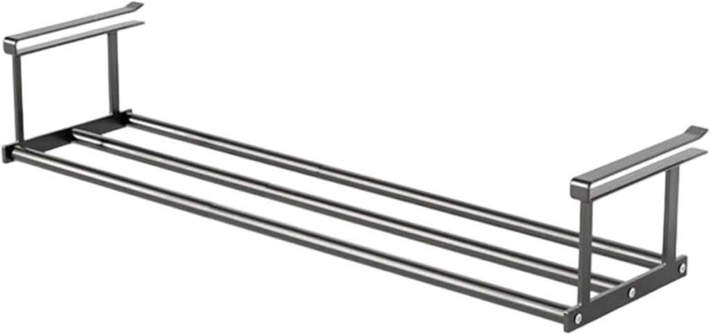 Under-Shelf Hanging Storage Rack – Heavy-Duty Metal Organizer for Kitchen, Bathroom, Closet, and Entryway