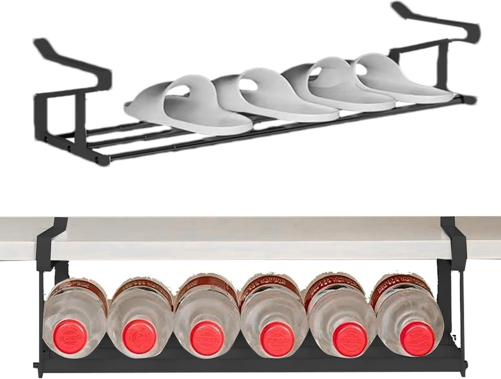 Adjustable Expandable Hanging Shoe Rack | Under Cabinet Organizer Shelf  Space-Saving Storage for Shoes, Kitchenware, and Bathroom Essentials