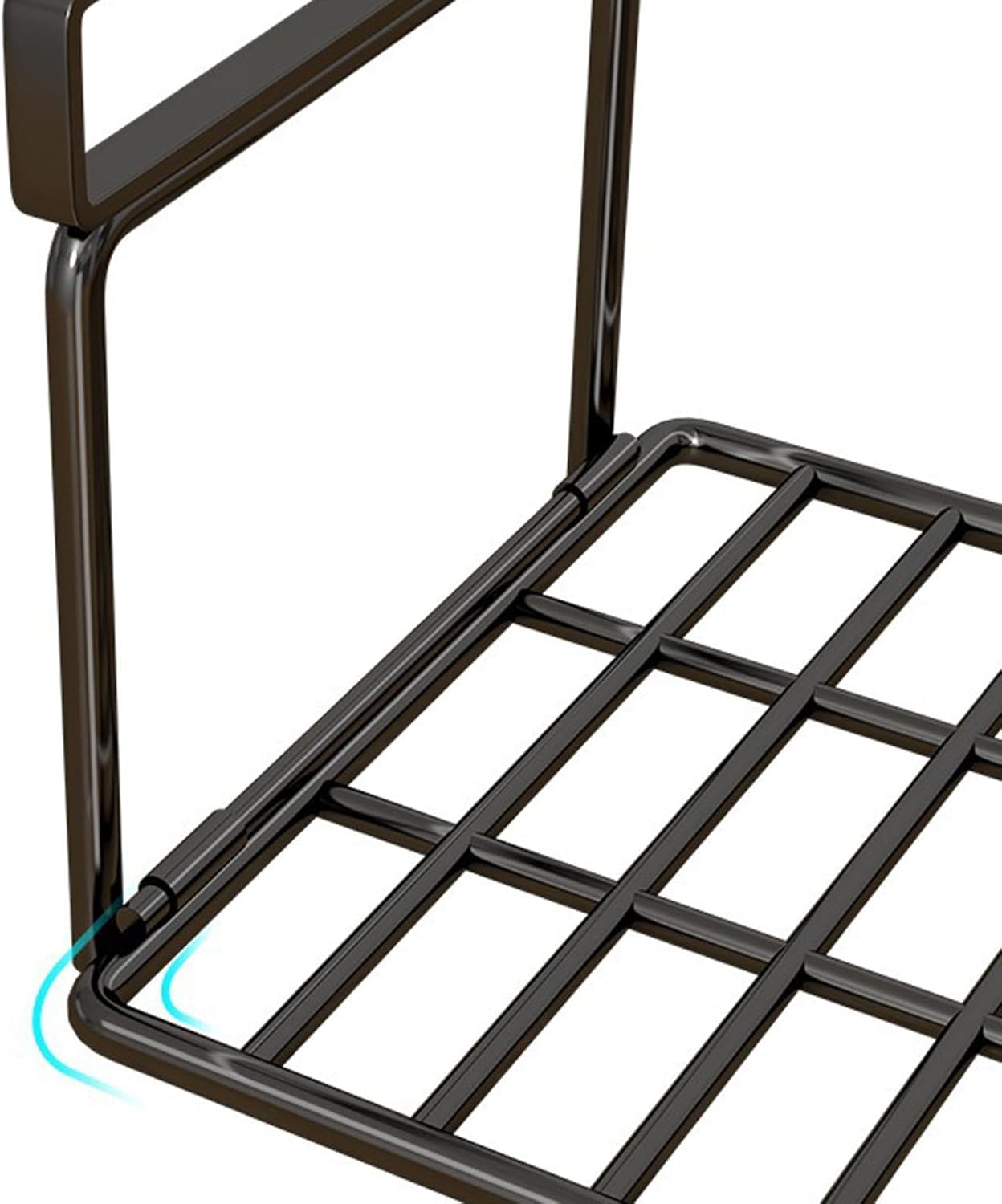 Over-the-Cabinet Metal Shoe Rack – Hanging Organizer Shelf, No-Drill Storage for Kitchen, Bathroom, Closet