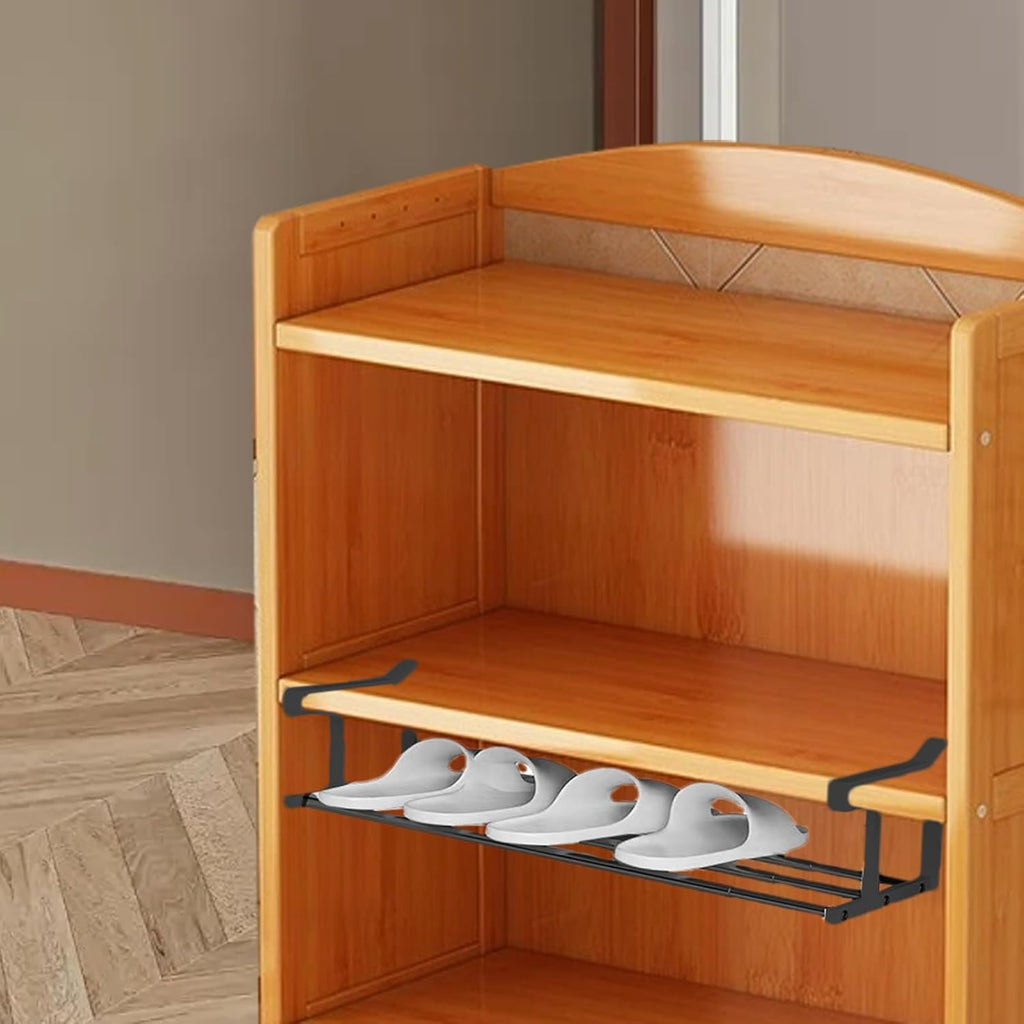 Adjustable Expandable Hanging Shoe Rack | Under Cabinet Organizer Shelf  Space-Saving Storage for Shoes, Kitchenware, and Bathroom Essentials