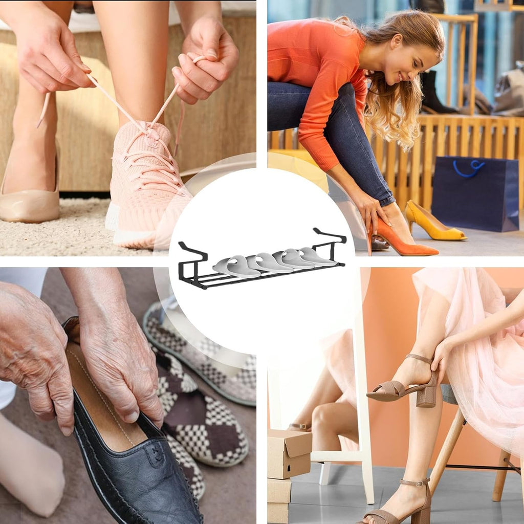 Adjustable Expandable Hanging Shoe Rack | Under Cabinet Organizer Shelf  Space-Saving Storage for Shoes, Kitchenware, and Bathroom Essentials