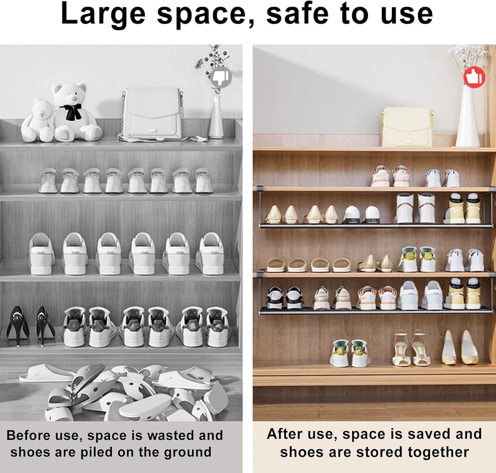 Under-Shelf Hanging Storage Rack – Heavy-Duty Metal Organizer for Kitchen, Bathroom, Closet, and Entryway