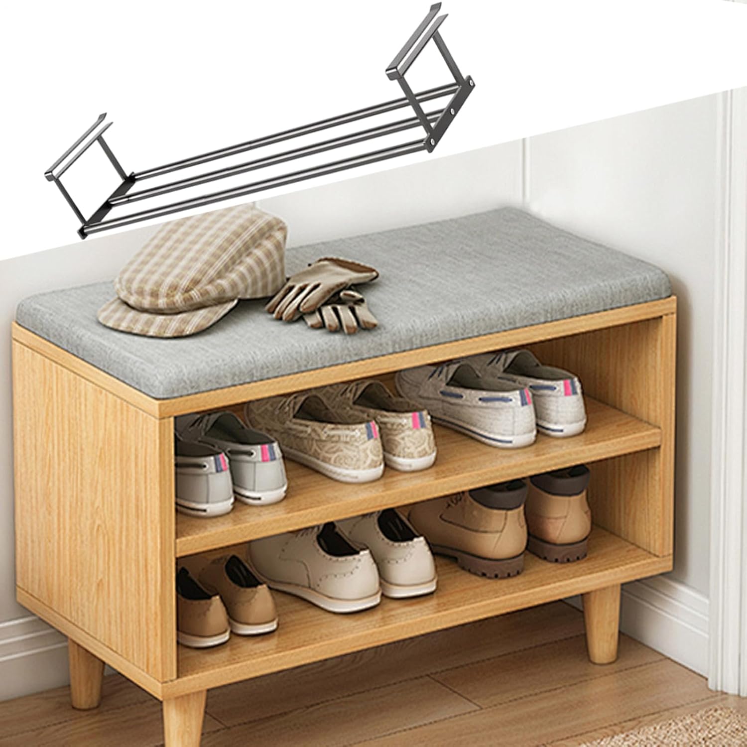 Under-Shelf Hanging Storage Rack – Heavy-Duty Metal Organizer for Kitchen, Bathroom, Closet, and Entryway